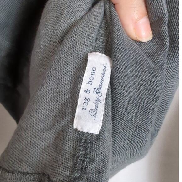 Rag & Bone Classic Henley Long Sleeve Shirt Men's XL Gray - Picture 10 of 12